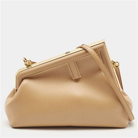 fendi b bag tan|fendi clutch.